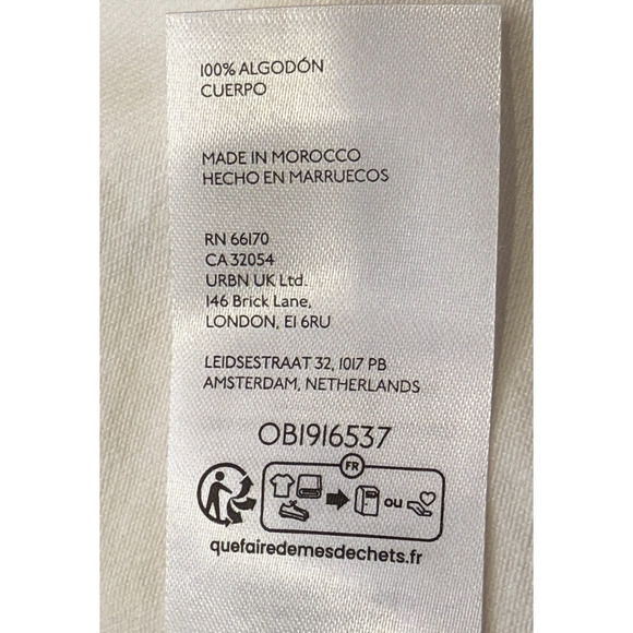 FREE PEOPLE WE THE FREE WHITE HIGH ROLLER DENIM OVERALL SKIRTALL MINI DRESS SZ M - Picture 9 of 10